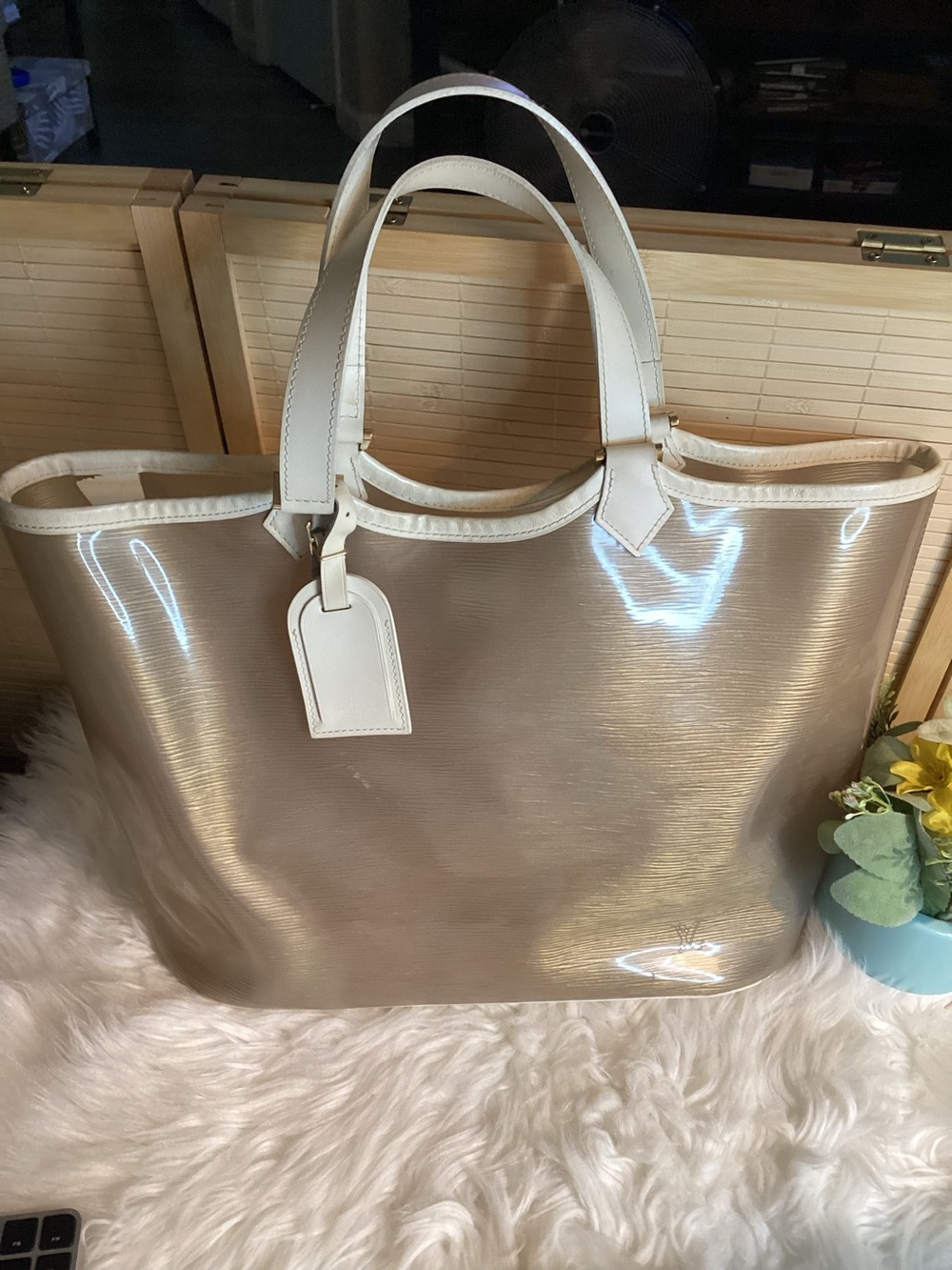 Louis Vuitton Vinyl Epi Plage Lagoon Bay GM Vintage